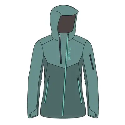 Women's outdoor jacket Kilpi METRIX-W dark green