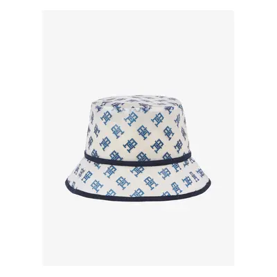 White Women's Patterned Waterproof Hat Tommy Hilfiger - Women