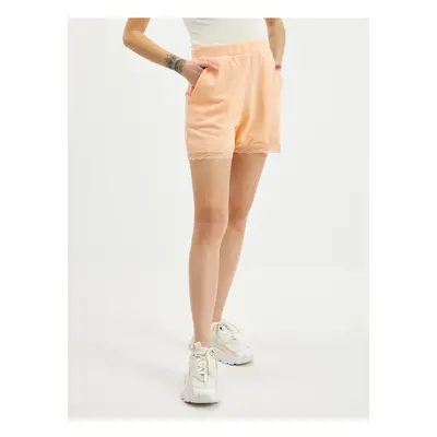 Orsay Orange Womens Tracksuit Shorts with Lace - Women