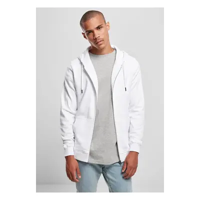 Basic Terry Zip Hoody White