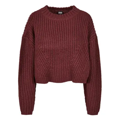 Women's wide oversize cherry sweater