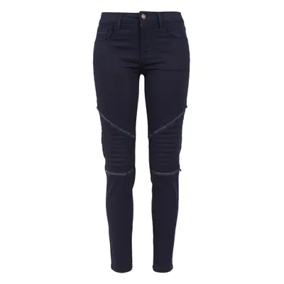 Women's Stretch Biker Pants Dark Denim