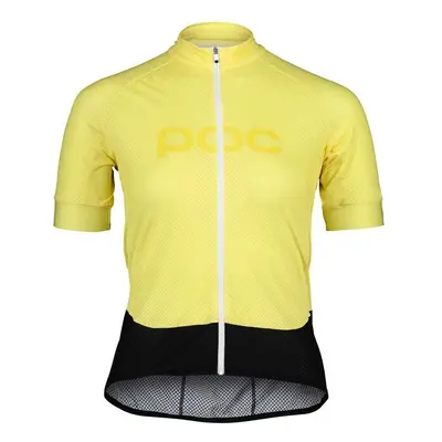 Cyklistický dres POC Essential Road Logo Jersey Sulfur Yellow