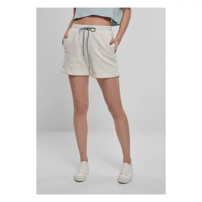 Women's beach terry shorts light grey