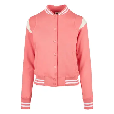 Women's College Sweat Jacket Light Pink/White Sand