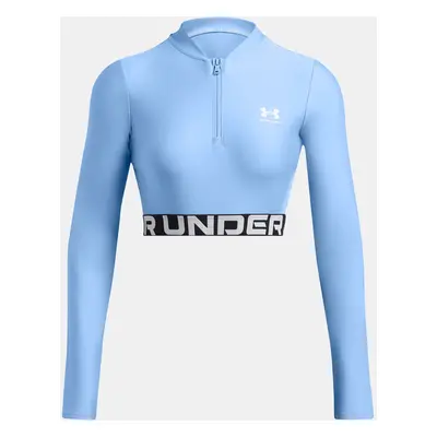 Under Armour Women's T-shirt HeatGear Rib 1/4 Zip LS - Women