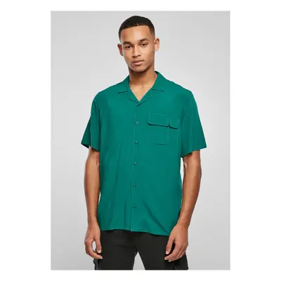 Green Viscose Camp Shirt