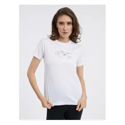 White Women's T-Shirt Converse - Women