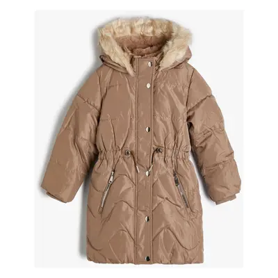 Koton Girls Beige Coat