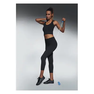 Bas Bleu Sports leggings FORCEFIT black with 3/4 leg