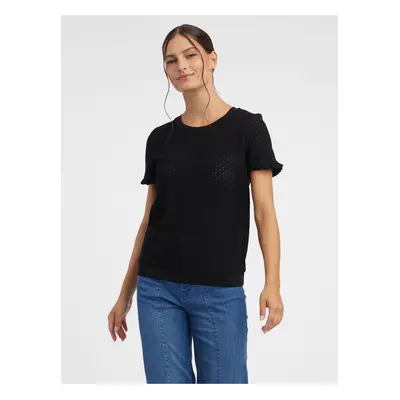 Orsay Black Women Patterned Knitted T-Shirt - Women