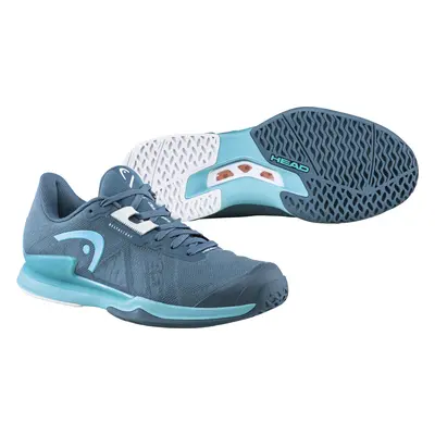 Head Sprint Pro 3.5 AC Grey/Teal Women's Tennis Shoes EUR 40.5