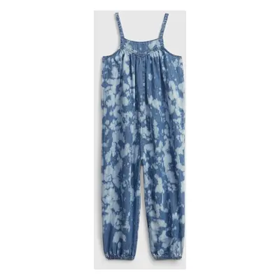 GAP Dětský overal tie-festék farmer jumpsuit a Washwell