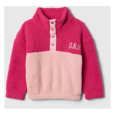 GAP Baby sherpa sweatshirt with logo - Girls