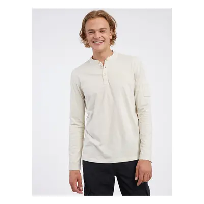 Cream Men's Long Sleeve T-Shirt LERROS - Men