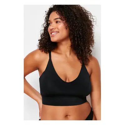 Trendyol Curve Black Support/Shaping Strappy Bra