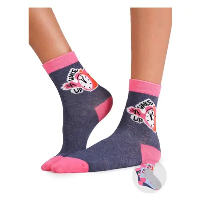 Yoclub Kids's Girls' Socks Wake up 3-Pack SKA-0157G-A800