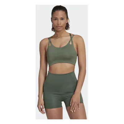 Adidas Woman's Bra Yoga Luxe Studio Light-Support Fire HL8600