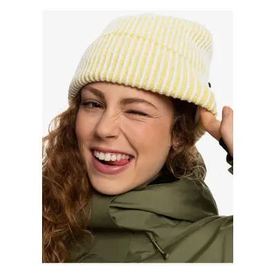 Light Yellow Women's Ribbed Beanie Roxy Ozalee - Women