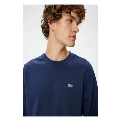 Koton Navy Blue Men's Adult Sweatshirt