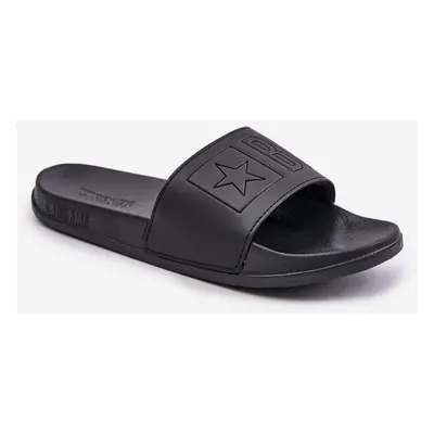 Lightweight men's slippers with Big Star logo black