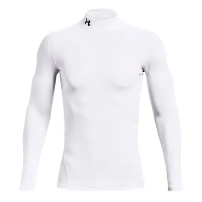 Men's T-shirt Under Armour ColdGear Armour Comp Mock White