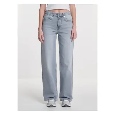 Big Star Woman's Wide Trousers Denim Denim-891