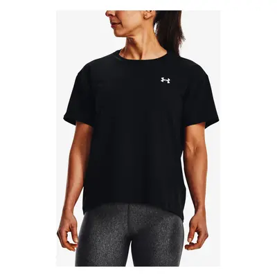 Women's T-shirt Under Armour Esential Cttn Stretch Tee-BLK