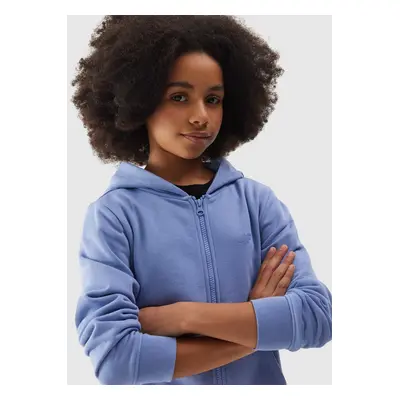 Girls' Sweatshirt with Hood 4F - Navy Blue