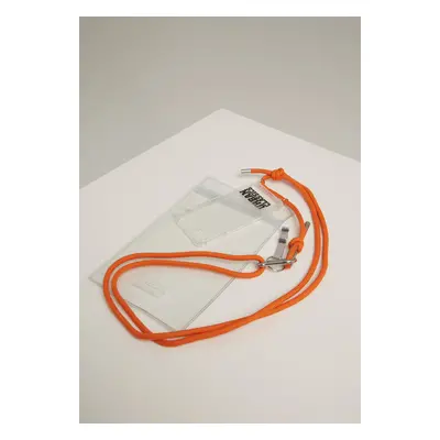 I Phone Accessory Necklace - Transparent/Orange