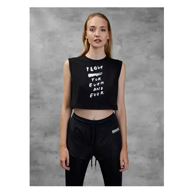 Black Women's Cropped Diesel T-Shirt - Women