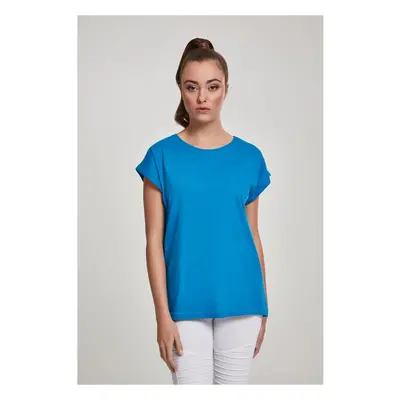 Women's T-shirt with extended shoulder hawaiianblue