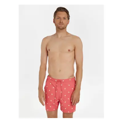 Red Mens Patterned Swimwear Tommy Hilfiger - Men