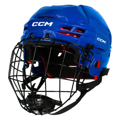 CCM Tacks royal Hockey Helmet Combo