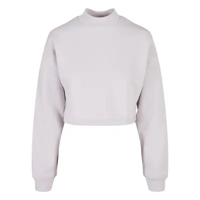 Women's Haircut Oversized Sweat High Neck Crew Soft Lilac