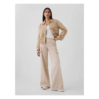 GAP Trousers with pockets Baggy Khaki Cargo - Women's