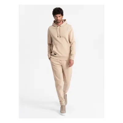 Ombre BASIC men's cotton tracksuit set kangaroo sweatshirt + joggers