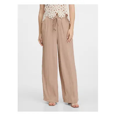 Orsay Beige Women's Wide Leg Trousers - Women's