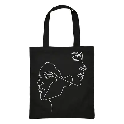 Black canvas bag One Line