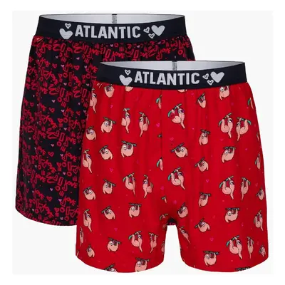 Boxer shorts Atlantic 2GMB-003 A'2 S-2XL red-navy