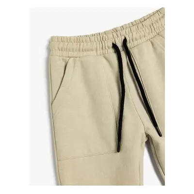 Koton Jogger Sweatpants with Pockets and Tie Waist