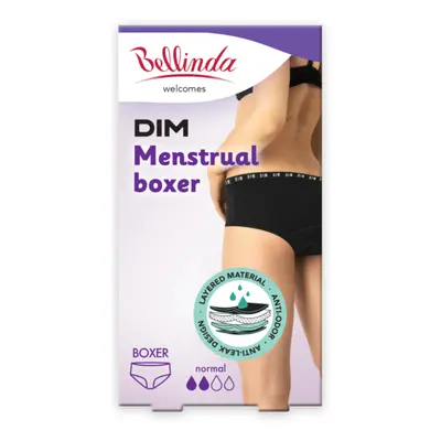 Bellinda MENSTRUAL BOXER NORMAL - Cotton Period Panties - Black