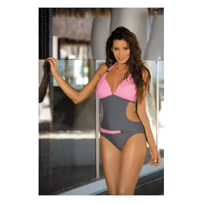 Beatrix Ardesia-Hollywood M-337 (9) Swimsuit Pink-Gray