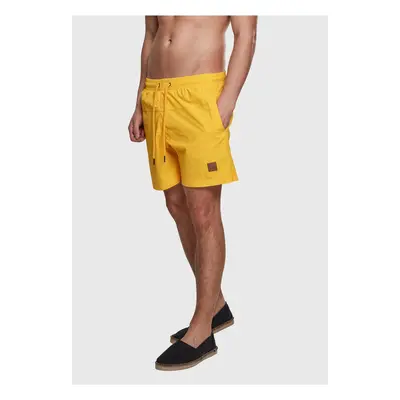 Men's Swimsuit Block Yellow