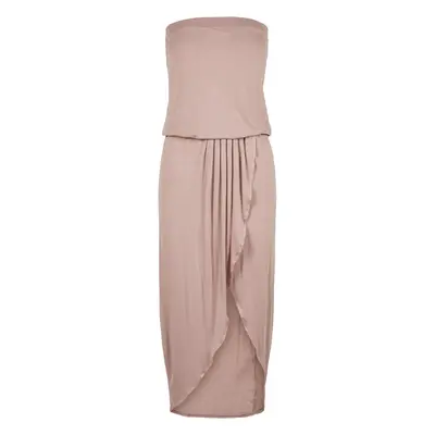 Women's Powder Pink Bandeau Dress