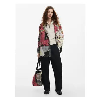 Women's floral coat Desigual Poster Lacroix - Women