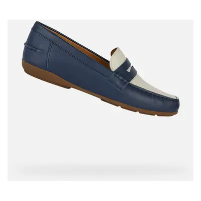 Dark blue women's moccasins Geox Annytah Moc - Women's