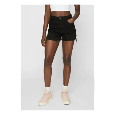 Women's High Waisted Denim Shorts Black Washed