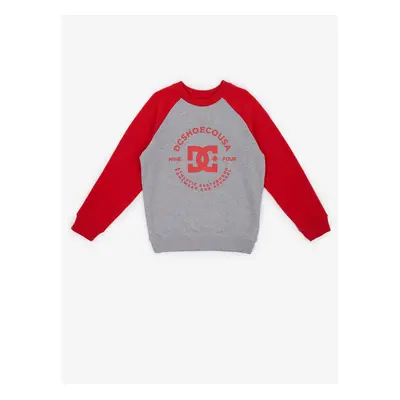 Red and Grey Boys Hoodie DC Star Pilot - Boys