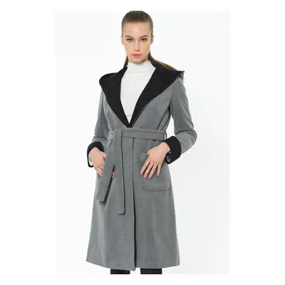 Z6422 DEWBERRY WOMEN'S COAT-GREY